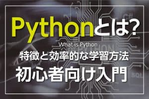Pythonとは？できることと学習の方法は？【プログラミング初心者向け入門】