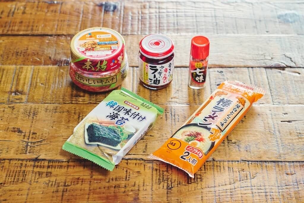 アプライドのBTOPC「Barikata」に絡めたラーメン「辛旨！食べるラー油で韓国風とんこつ」に使う材料